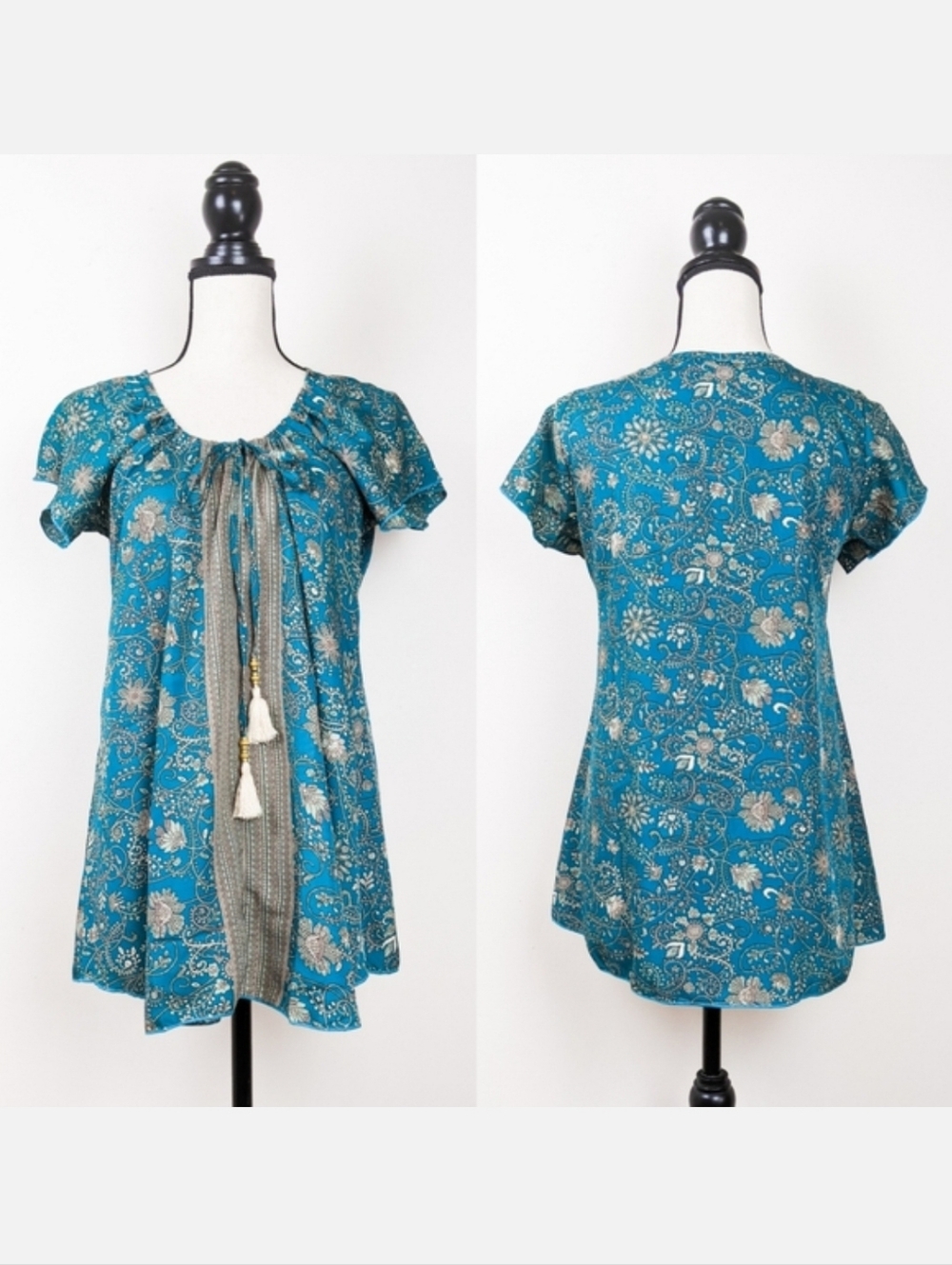 💥3 for $30💥🦋LAST🦋 NWT Aller Simplement Claudette Turquoise Top